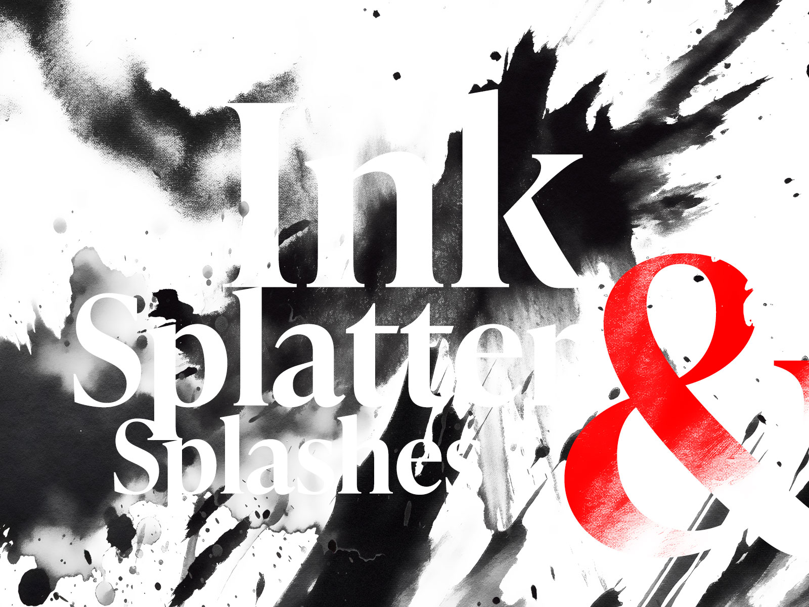 PNG ink splatters and blotches