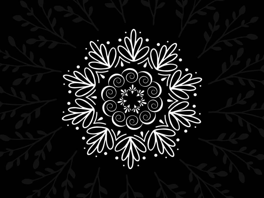 Vector mandala floral elements designs