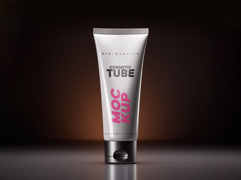 Free Cosmetic Tube Mockup