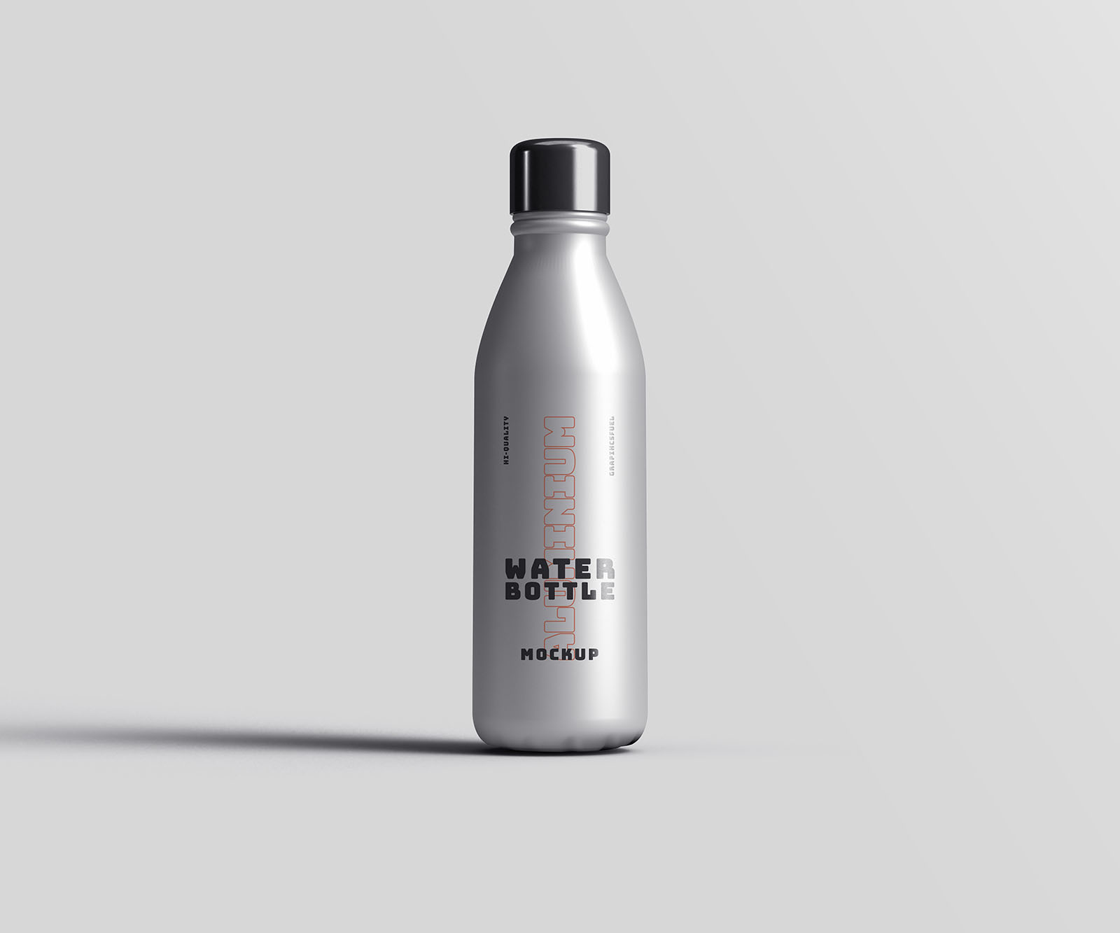 Aluminum Water Bottle Mockup