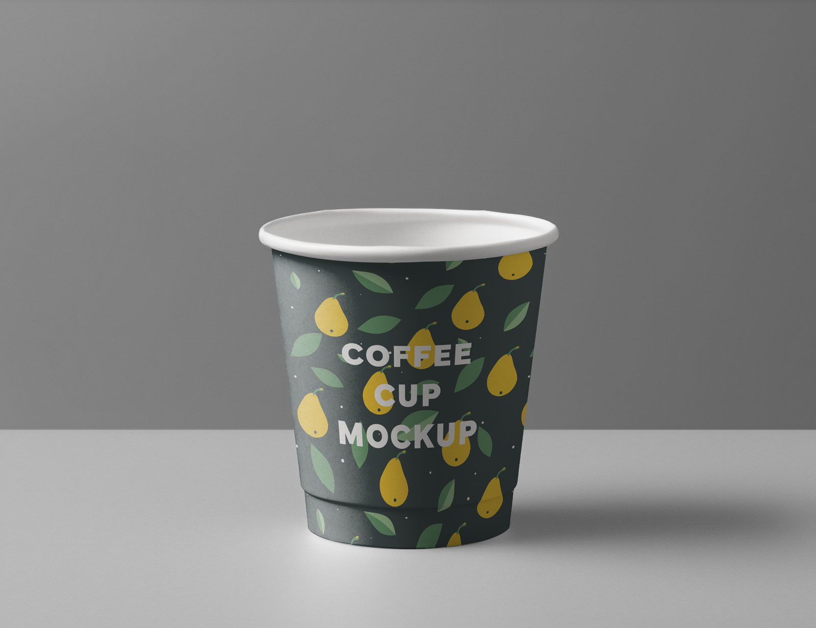 Paper cup mockup template