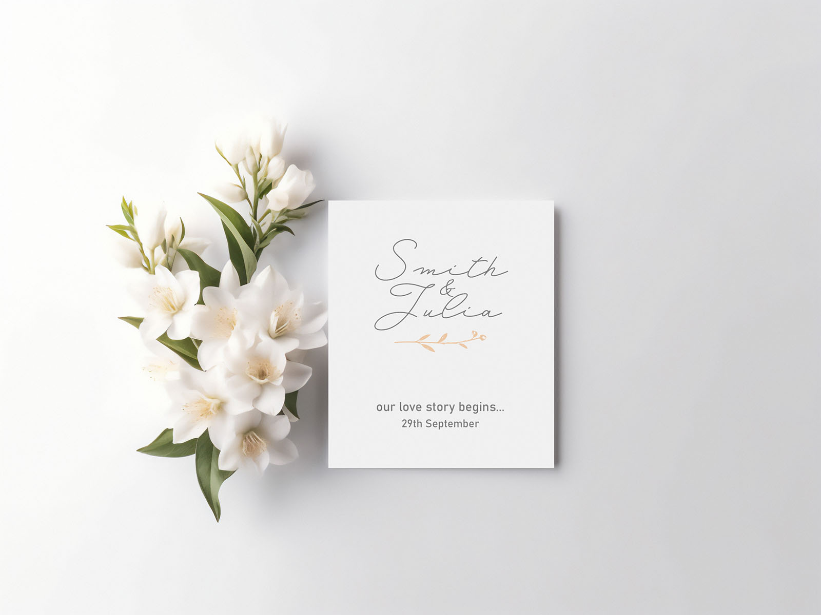 Wedding Invitation Card Mockup