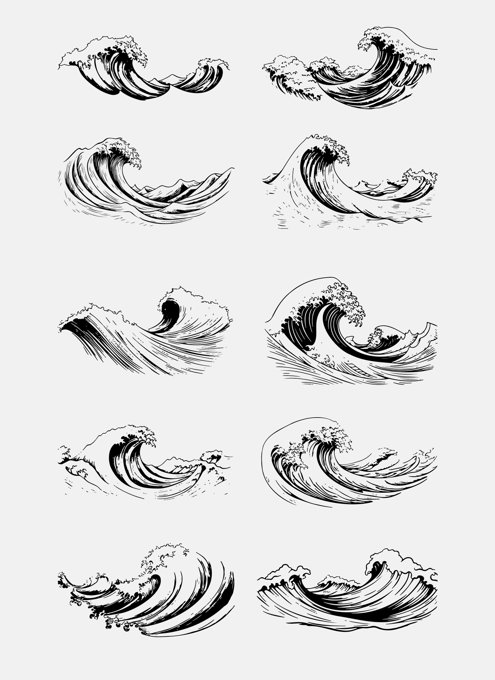Vector ocean waves