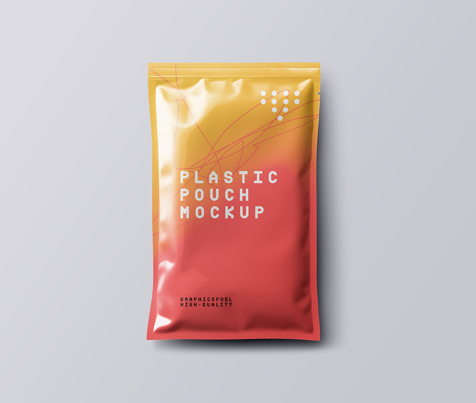 Plastic Packaging Pouch Mockup