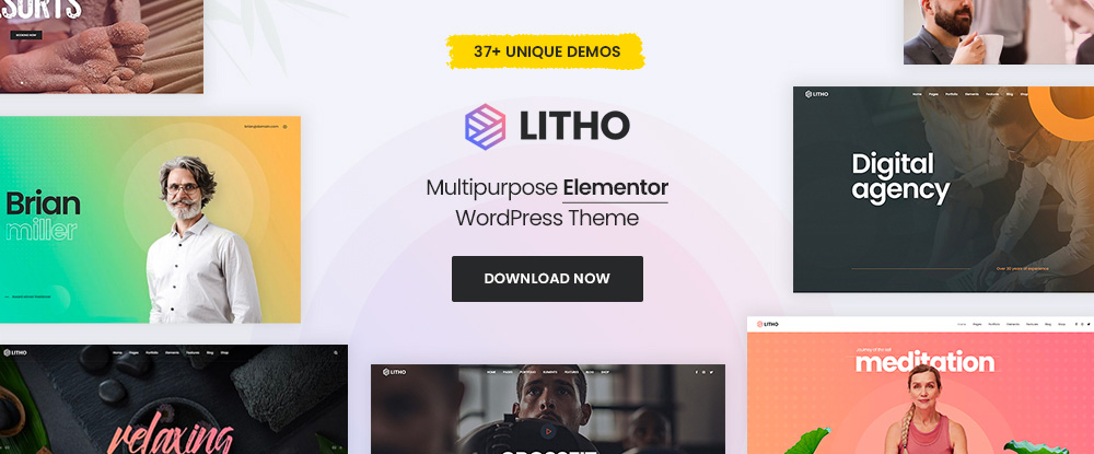 Litho Elementor WordPress Theme
