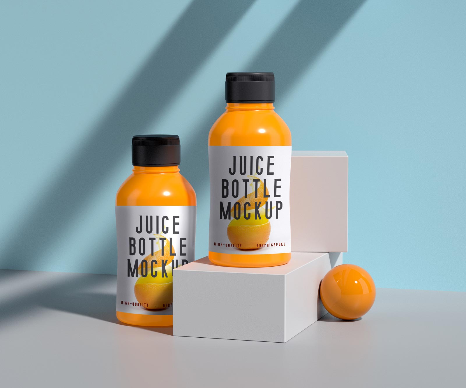 Juice Bottle Mockup template