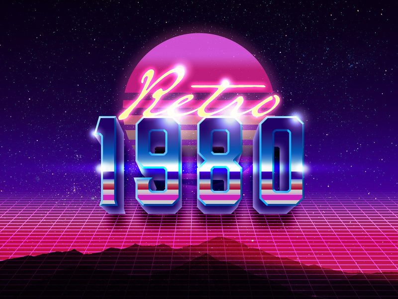 1980 Retro Text Effect