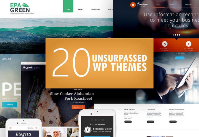 20 Unsurpassed WP Themes