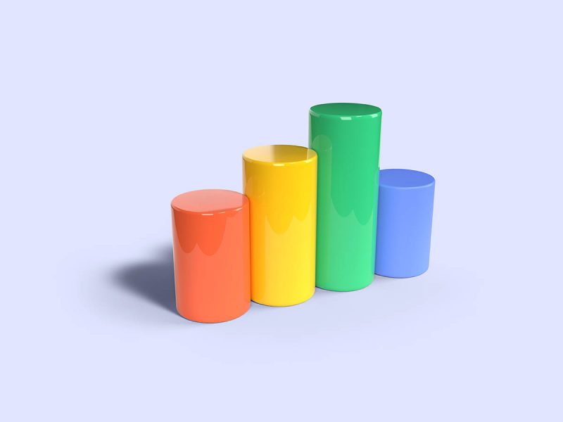 3D bar graph element