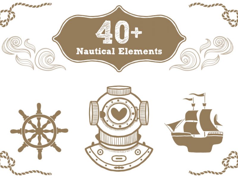 40-free-nautical-elements-vectors