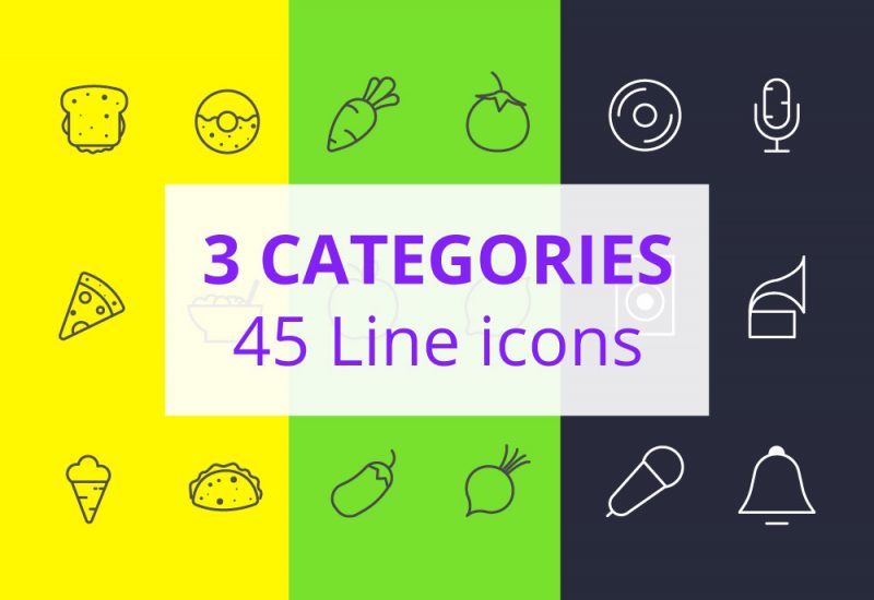 45 Free Line Icons