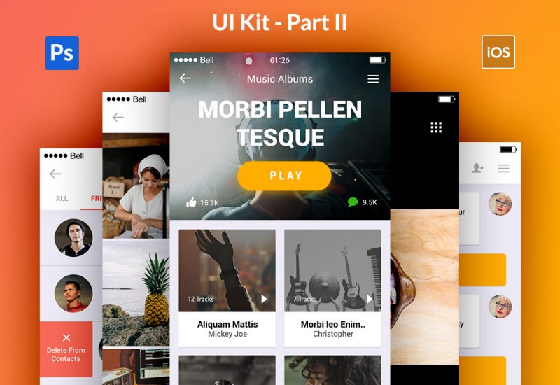 Appify Mobile App UI Kit PSD
