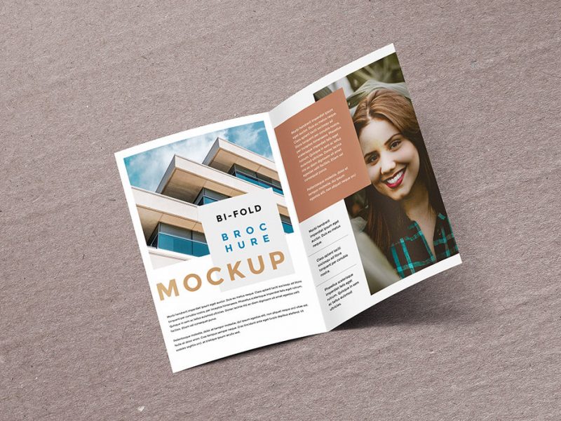 Bifold Brochure Mockup Template