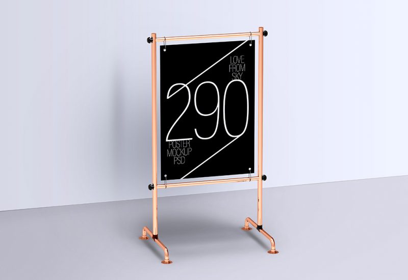 Display Stand Poster Mockup PSDs