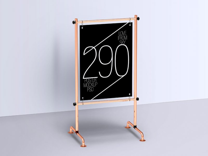 Display Stand Poster Mockup PSDs