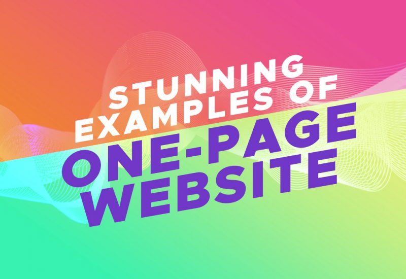 Examples of One Page Websites