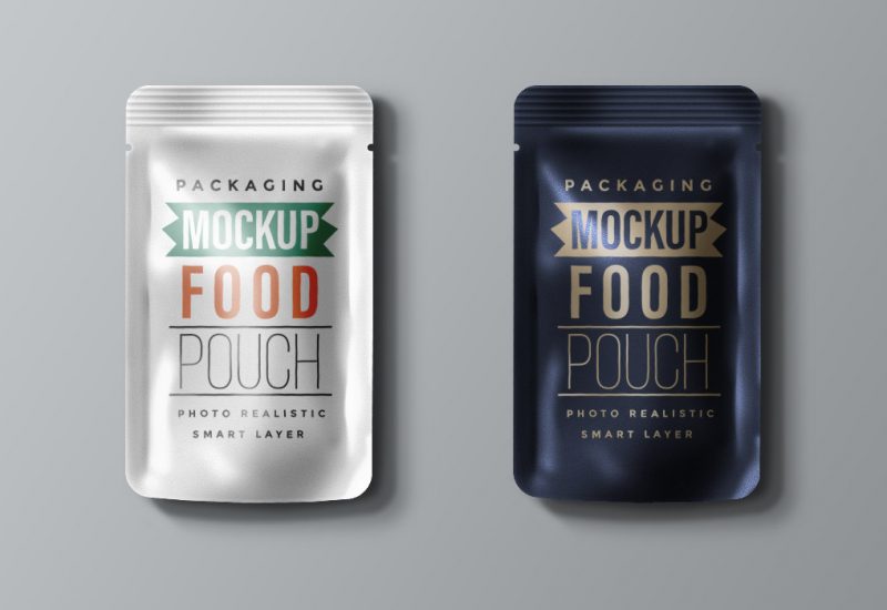 Food Packaging Pouch Mockup PSD