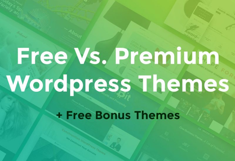 Free Vs Premium WordPress Themes