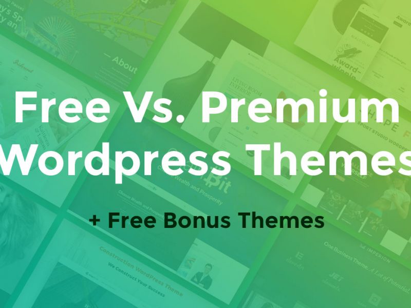 Free Vs Premium Wordpress Themes