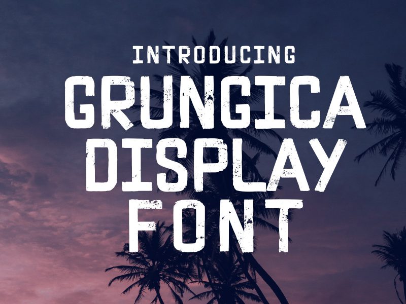 Grungica Display Font
