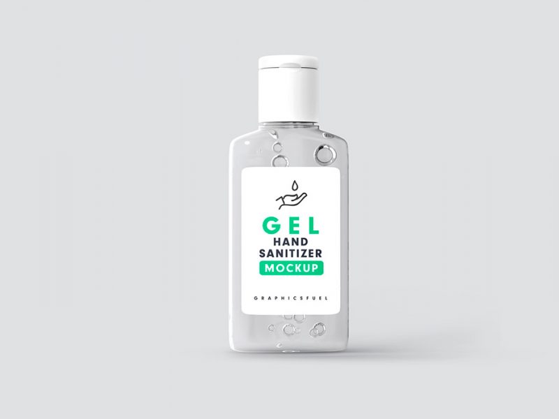 Hand Sanitizer Bottle Mockup PSD Templates