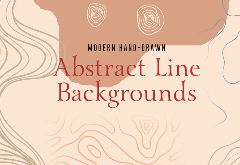 Hand-drawn Vector Abstract Line Backgrounds