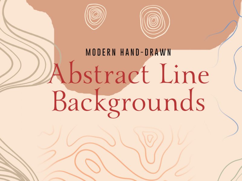 Hand-drawn Vector Abstract Line Backgrounds