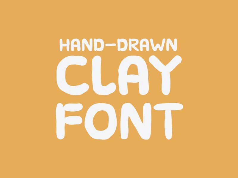 Handdrawn-Clay-Font