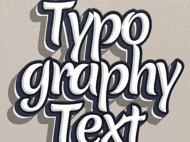 Typographic PSD Text Effect