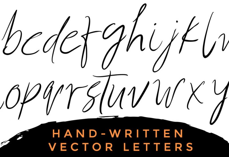 Handwritten Vector Alphabets & Letters