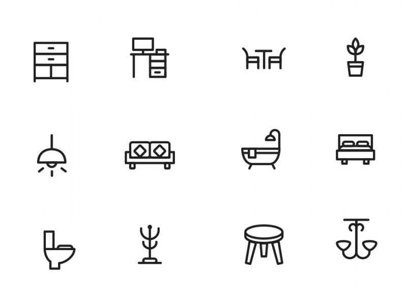 Home Decor & Furniture Icons