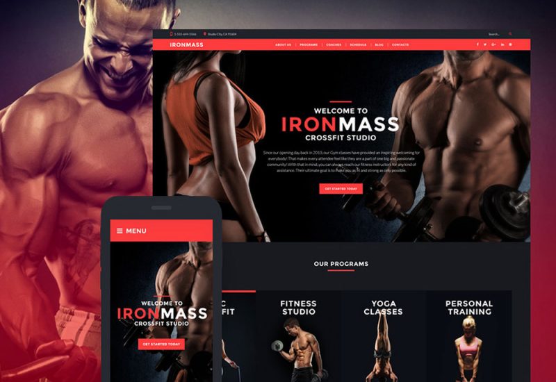 IronMass Sports WordPress Website