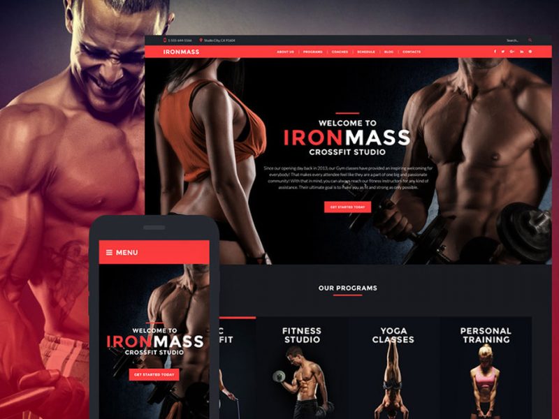 IronMass Sports Wordpress Website