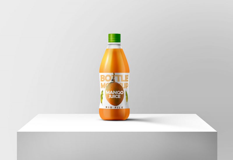 Juice Bottle Mockup PSD