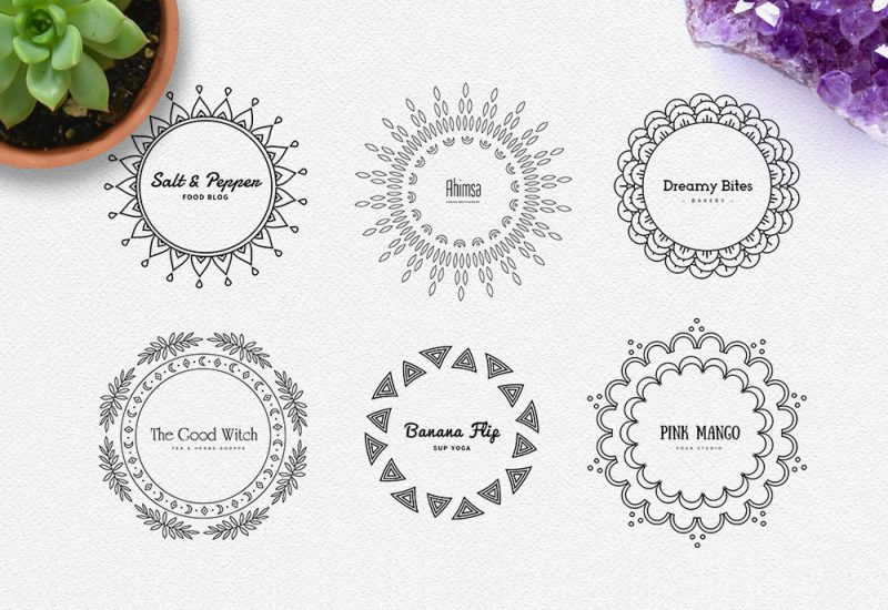 Mandala Free Logos Pack