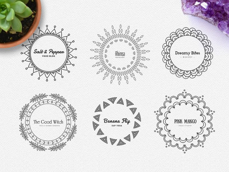 Mandala Free Logos Pack