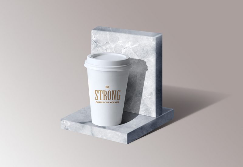 Marble Stand Mockup PSD