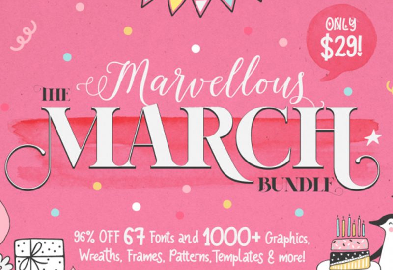 Marvellous-March-Fonts-Graphics-Bundle