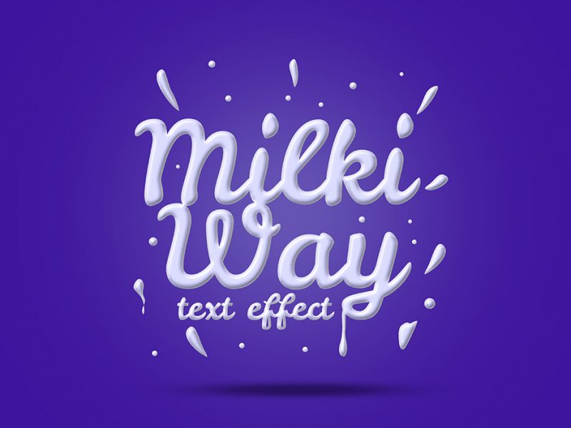 Milk Text Effect