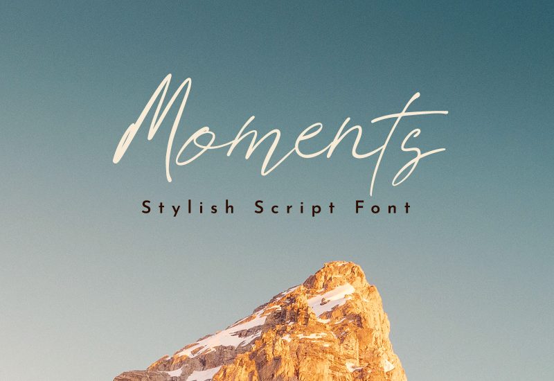 Moments Script Font