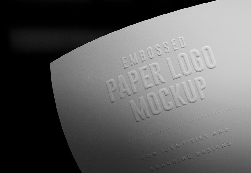 Paper Branding Logo Mockup PSDs