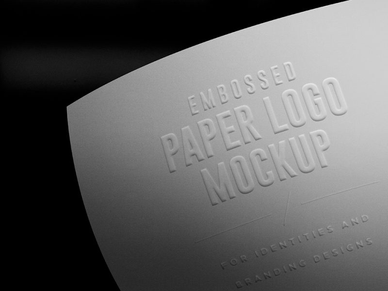 Paper Branding Logo Mockup PSDs