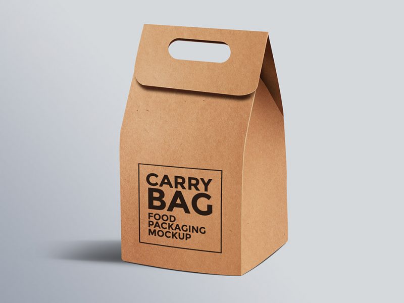 Paper Carry Bag PSD Mockup