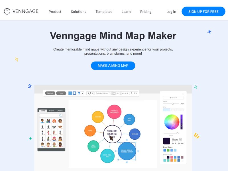 Venngage Mind Map Maker