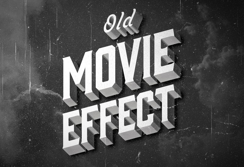Vintage Old Movie Text Effect