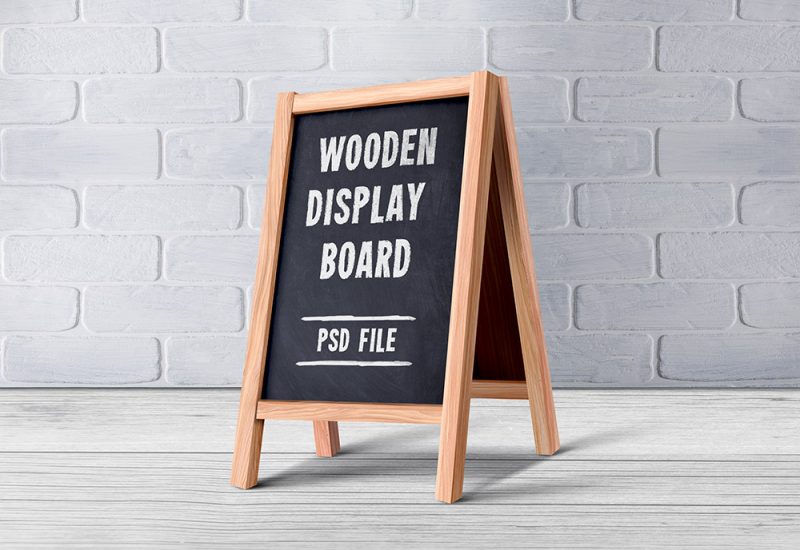 Wooden Menu Display Board