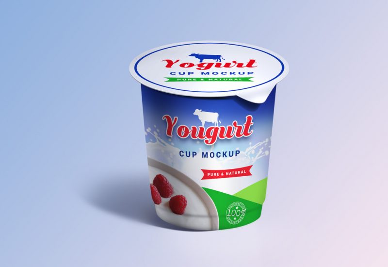 Yogurt Cup Mockup