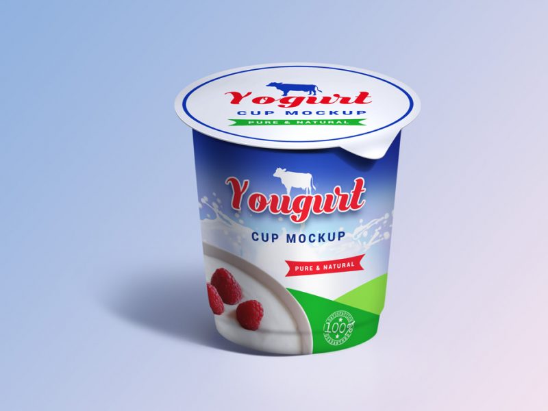 Yogurt Cup Mockup