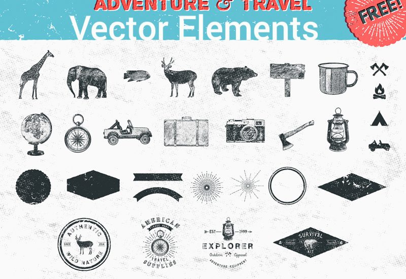 adventure-travel-vector-elements