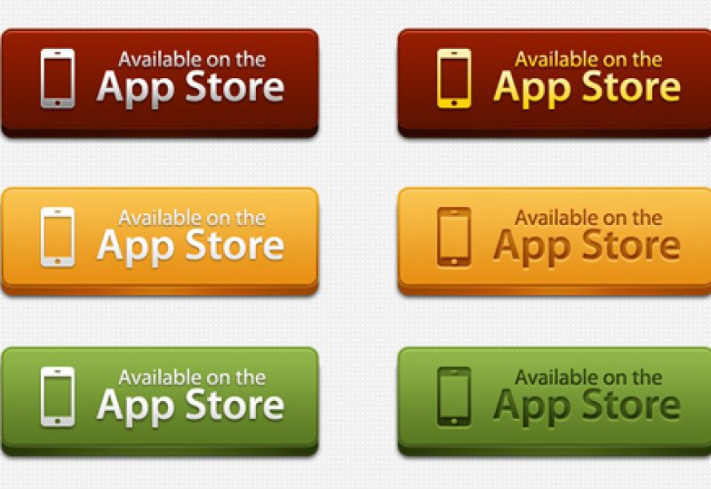 app-store-buttons-psd